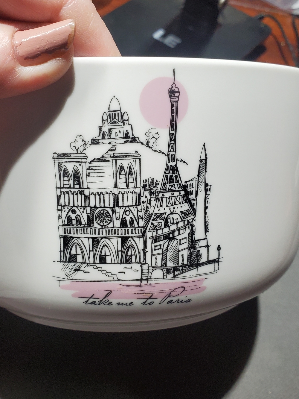 Ciroa Take MeTo Paris Porcelain Lg 6 Cup Micro Storage Bowl W Vented Lid Discont